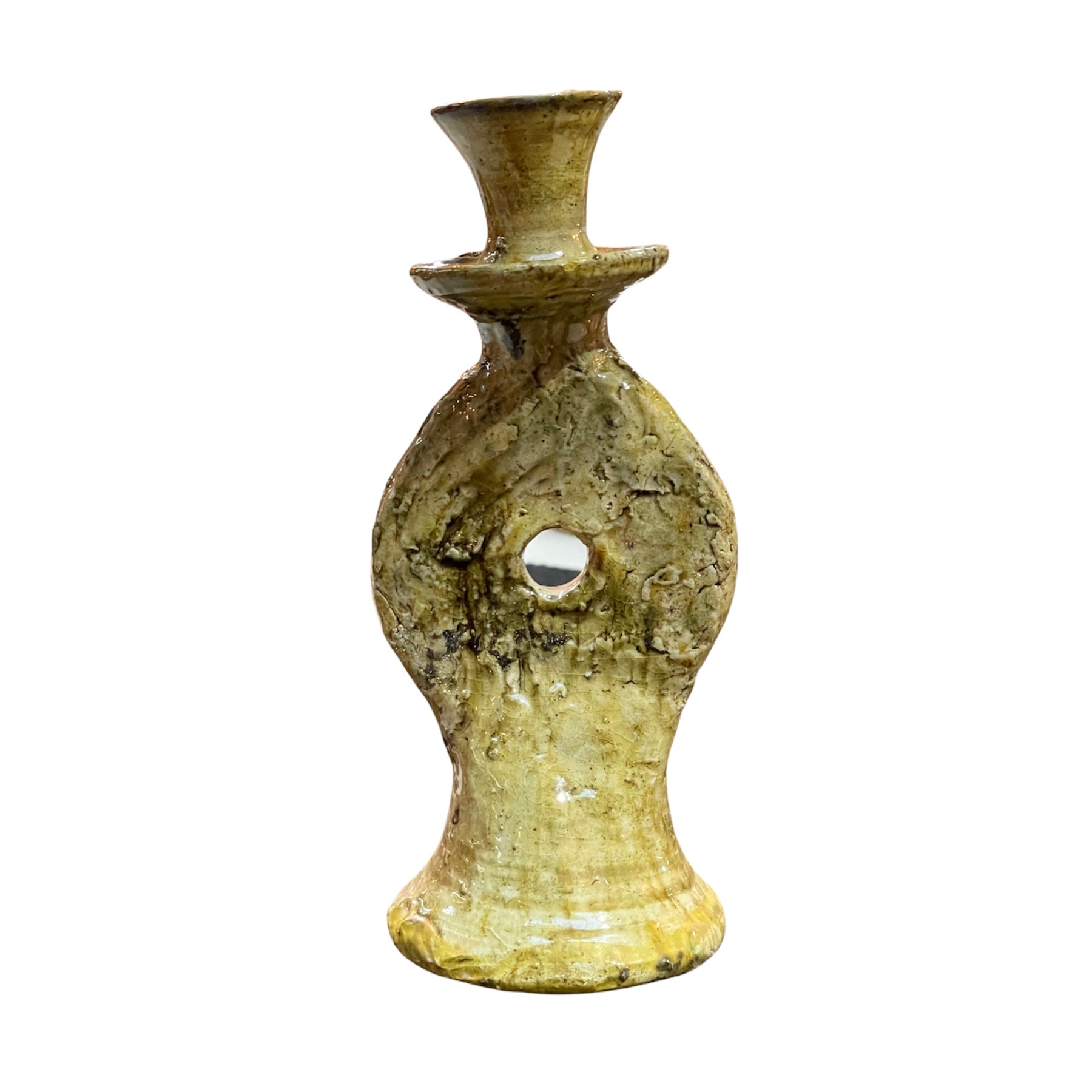 Tamegroute Candleholder - M - Mosterd bohosaninterior 