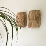 The Abaca Wall Applique - Naturel - S Lampenkappen bohosaninterior 