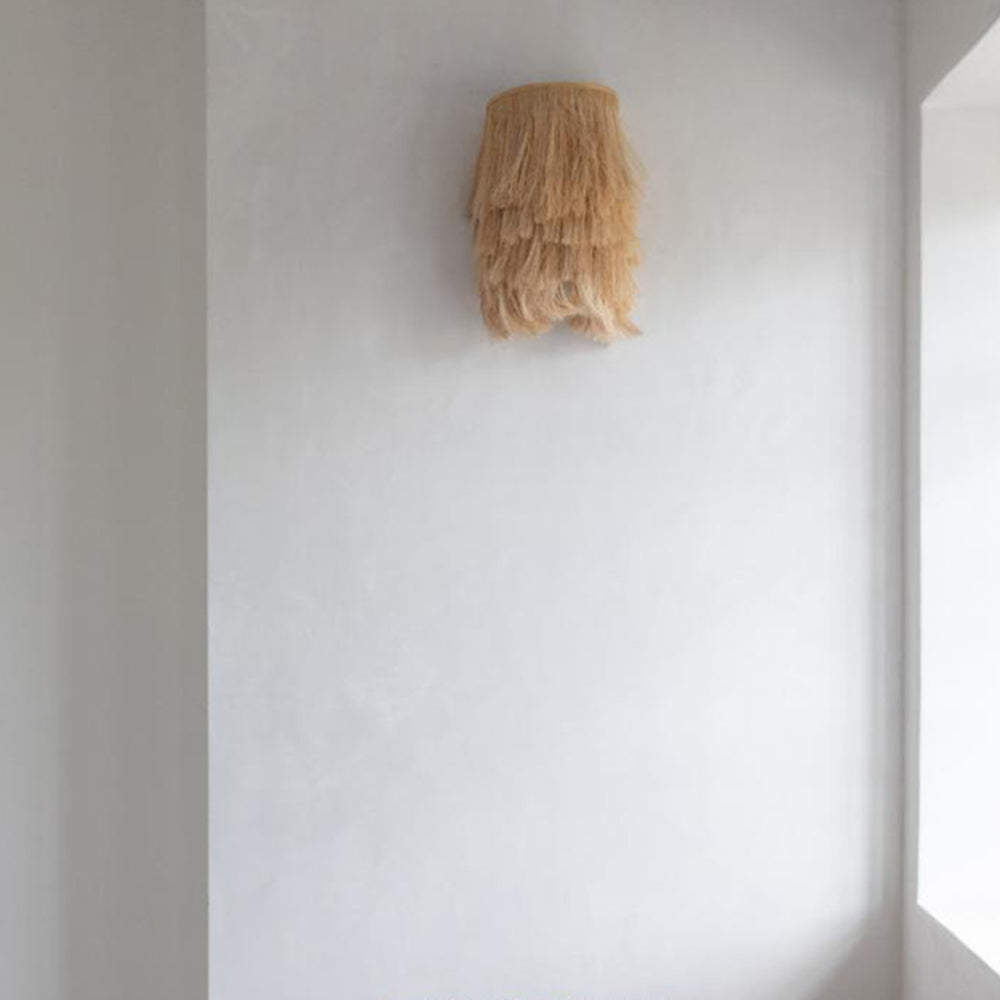 The Abaca Wall Applique - Naturel - S Lampenkappen bohosaninterior 